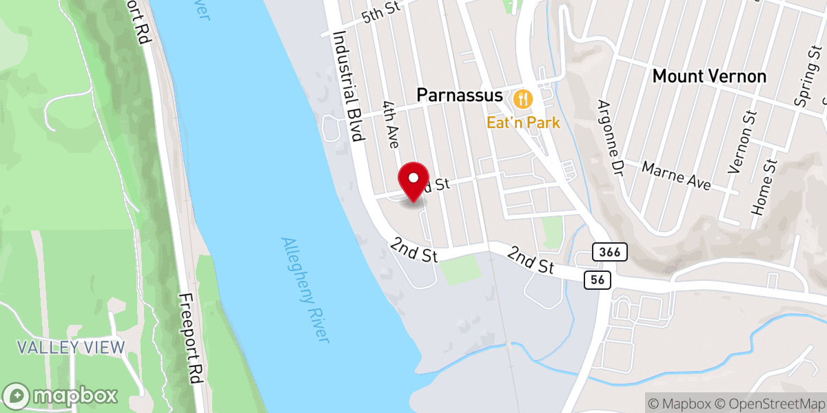 Map showing location of The Salvation Army