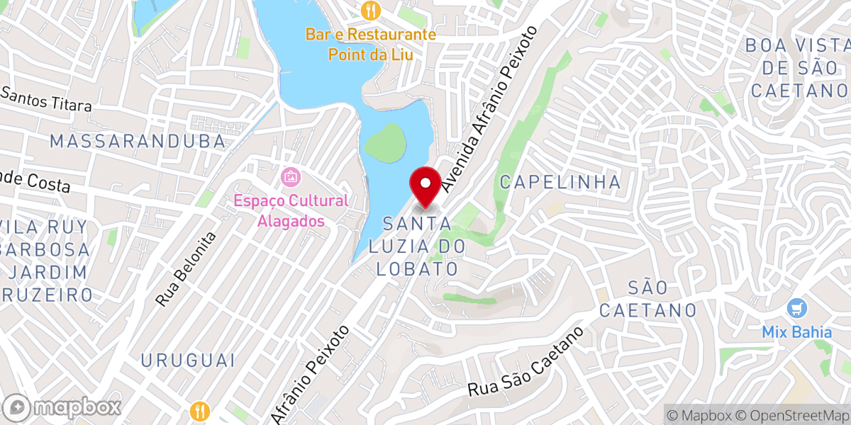 Map showing location of Igreja Universal Santa Luzia