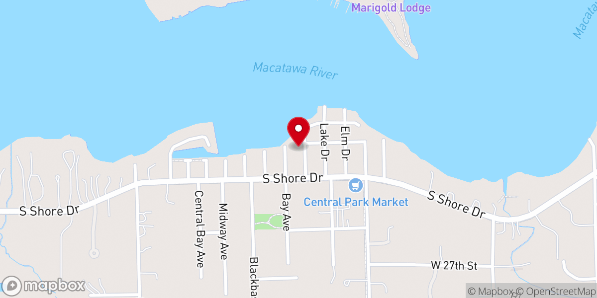 Map showing location of Central Park Chapel