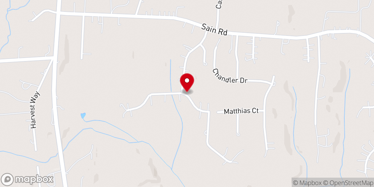 Map showing location of Cornerstone Christian Church of Davie County