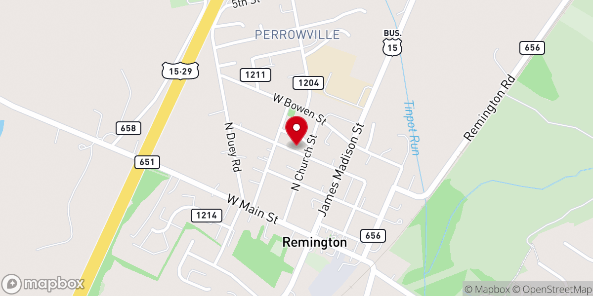 Map showing location of St Lukes Episcopal Church