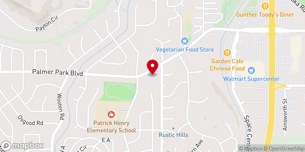Map showing location of Korean Glory Full Gospel Church