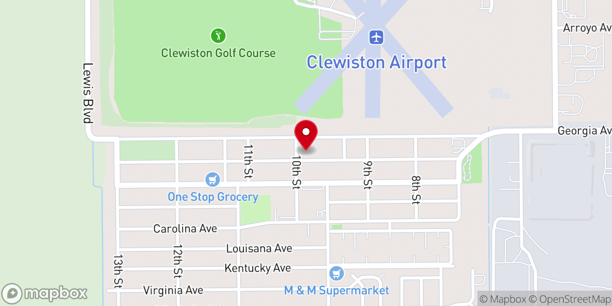 Map showing location of New Bethel AME Church