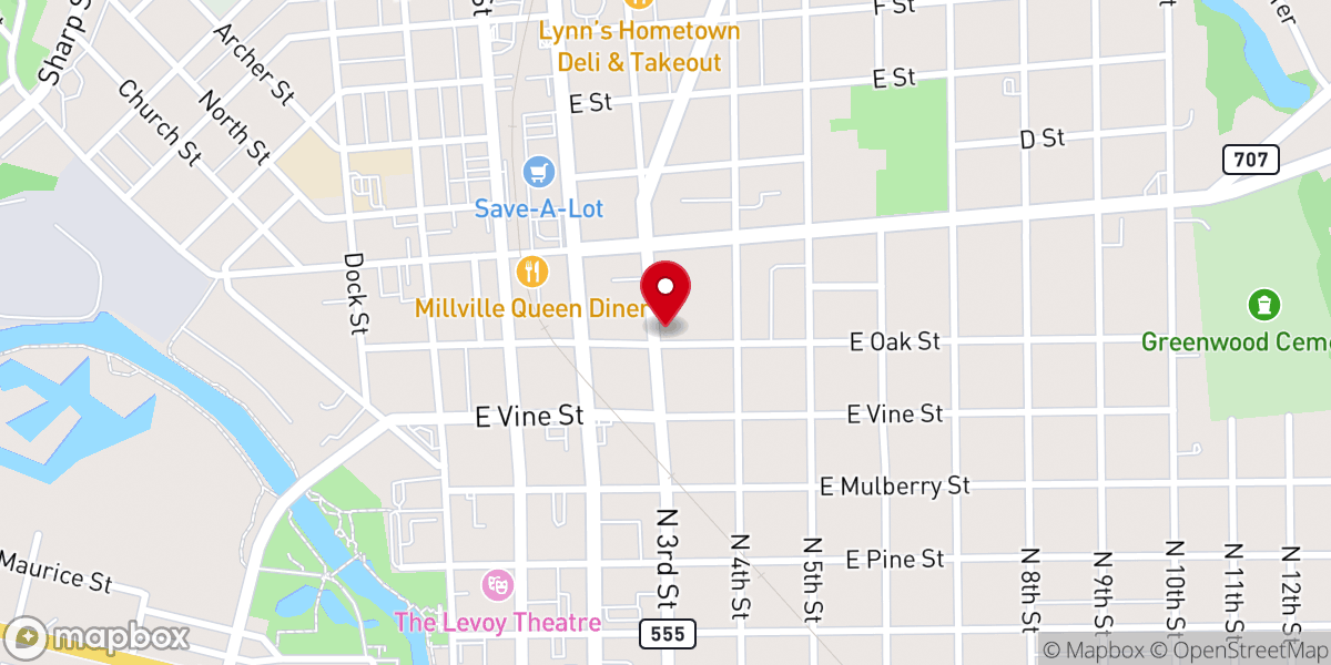 Map showing location of Unity Fellowship Church