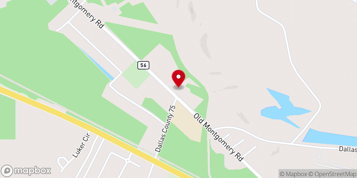 Map showing location of Selmont Church of Christ