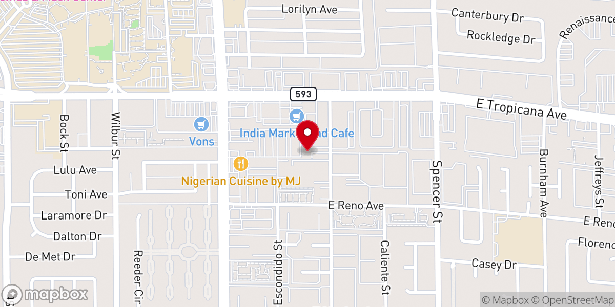 Map showing location of Iglesia Cristiana Casa del Alfarero