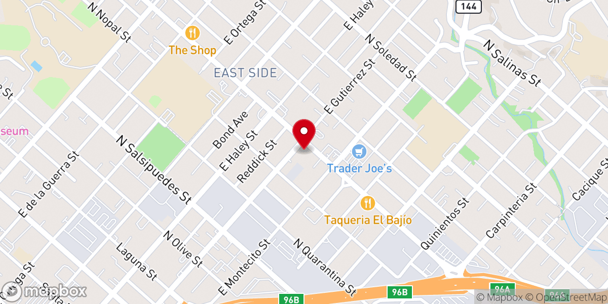Map showing location of Saint Barbara American Coptic Orthodox Church