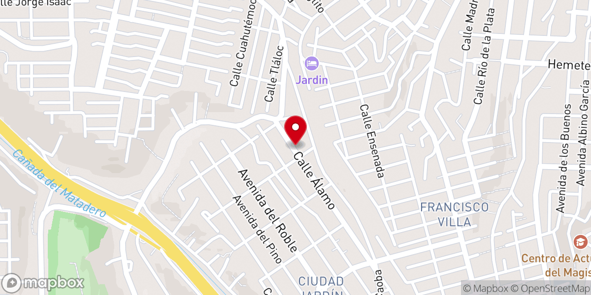Map showing location of Iglesia de Dios en México E.C.A.R (Templo Generación Torre Fuerte)