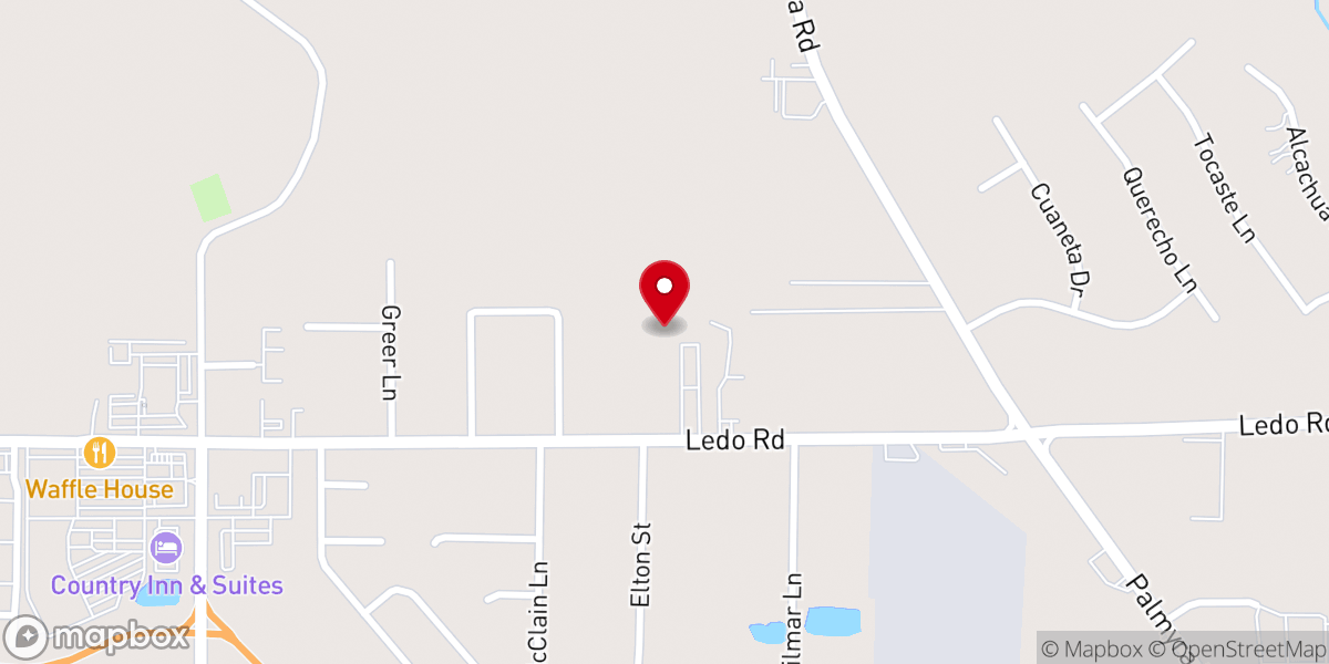 Map showing location of Amazing Grace Baptist Church