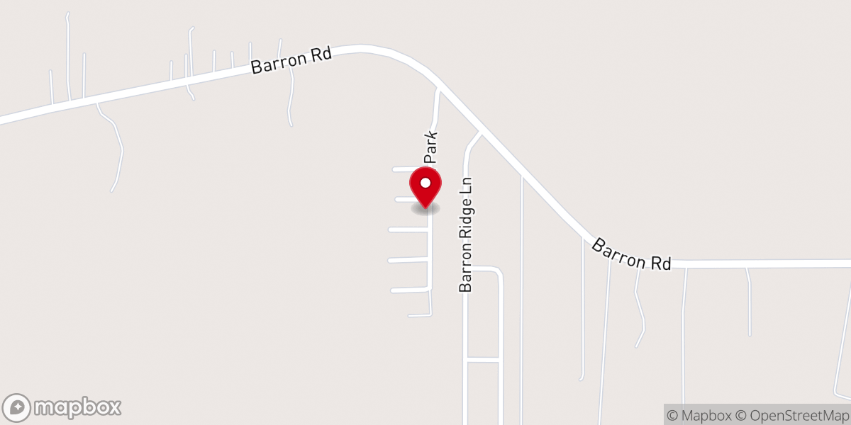 Map showing location of Willow Oak Community/Bella Vista MHP