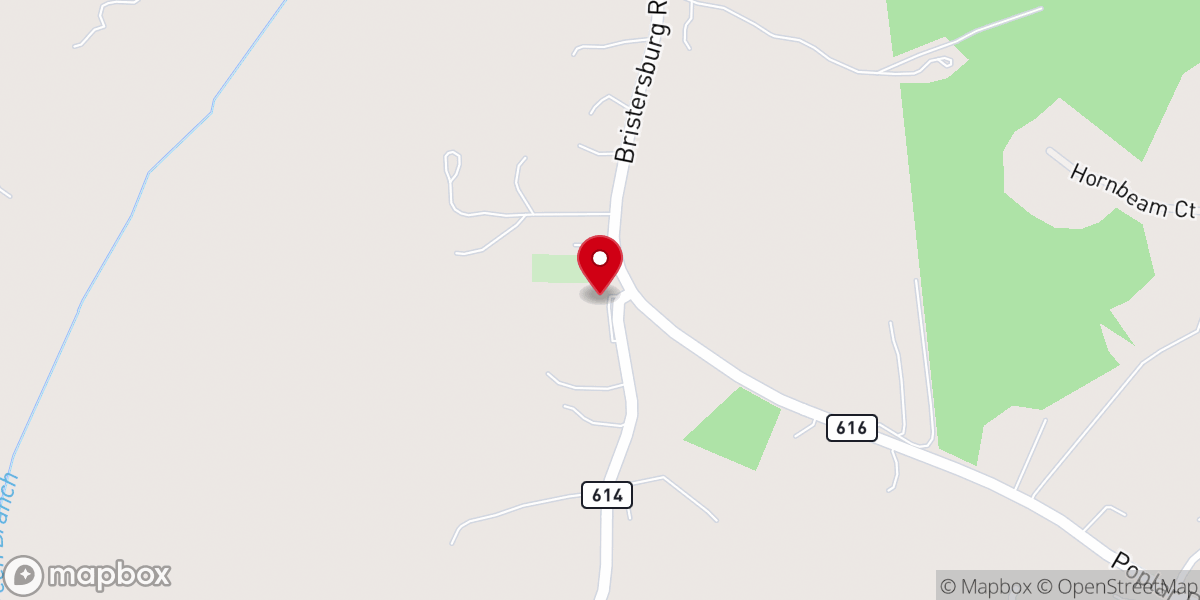 Map showing location of Grace United Methodist Church at Hartwood