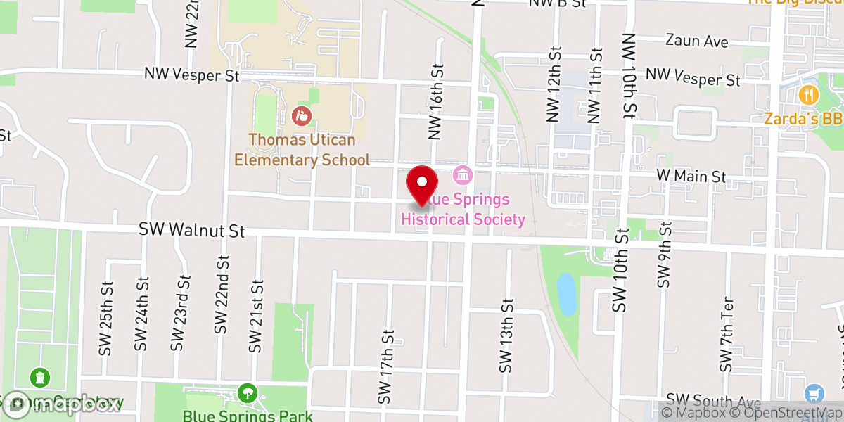 Map showing location of Old Paths Baptist Church