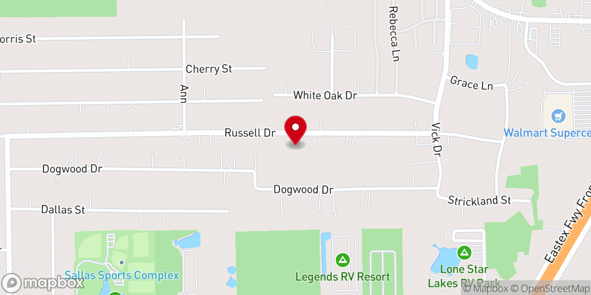 Map showing location of Iglesia Adventista de New Caney/ Adventist Church Hispanic of New Caney