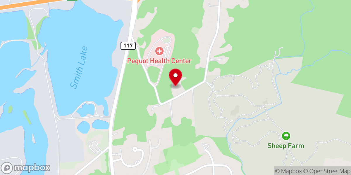 Map showing location of Christ United Methodist Church