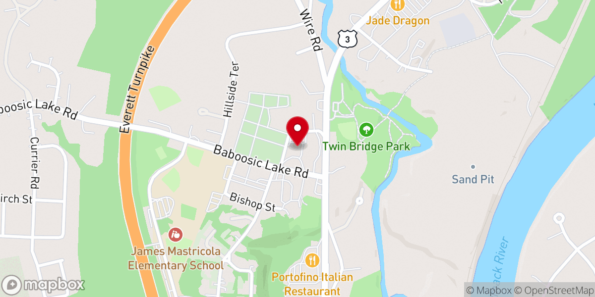Map showing location of First Church of Merrimack (OPC)