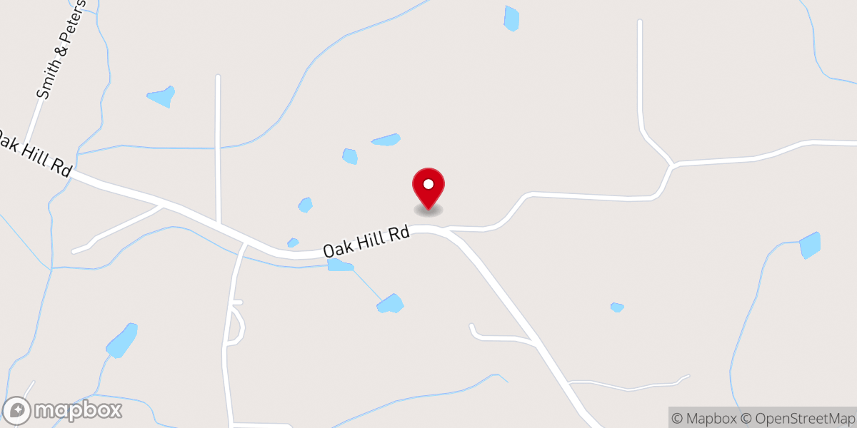 Map showing location of Oak Hill United Pentecostal