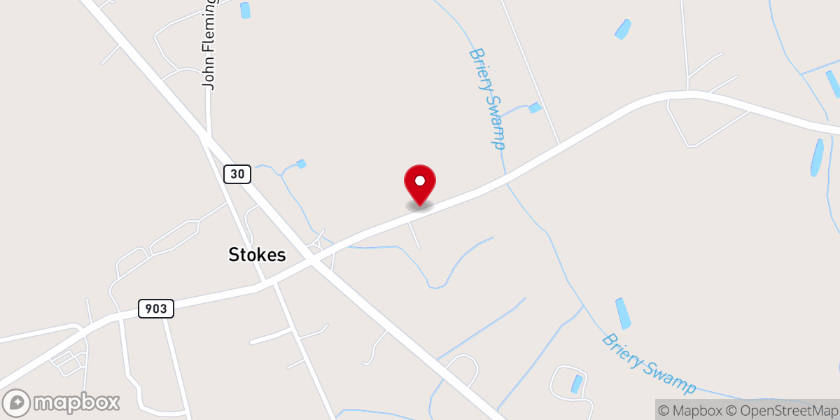 Map showing location of Saint Johns Church