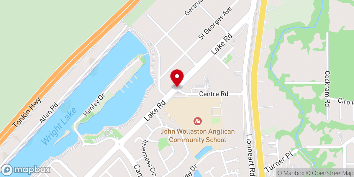 Map showing location of New Spring Church