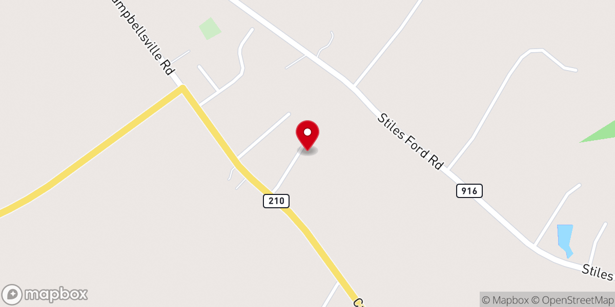 Map showing location of Binkley Richard T