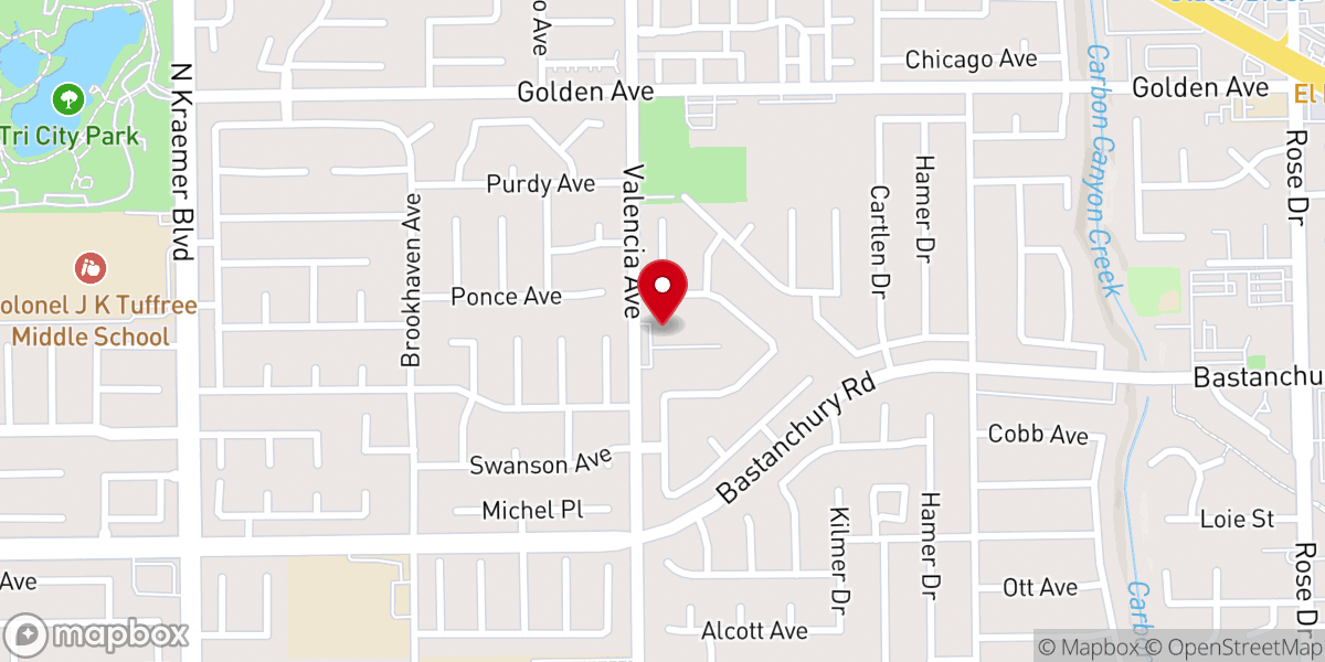 Map showing location of Cornerstone United Methodist Church