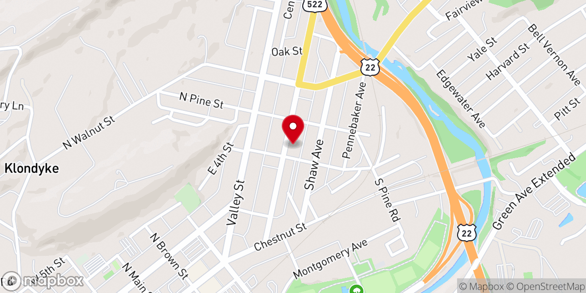 Map showing location of Church of God