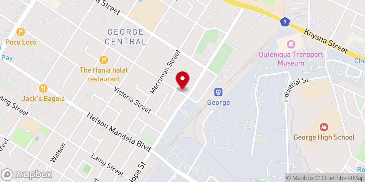 Map showing location of Ekklesia Ministries