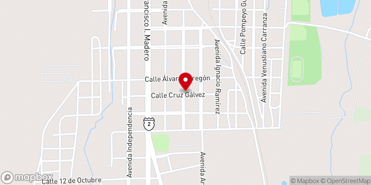 Map showing location of Templo Siloe Asambleas de Dios