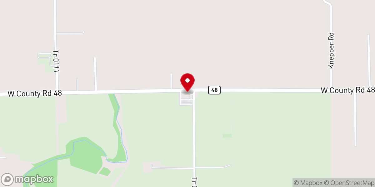 Map showing location of Hopewell Church of God
