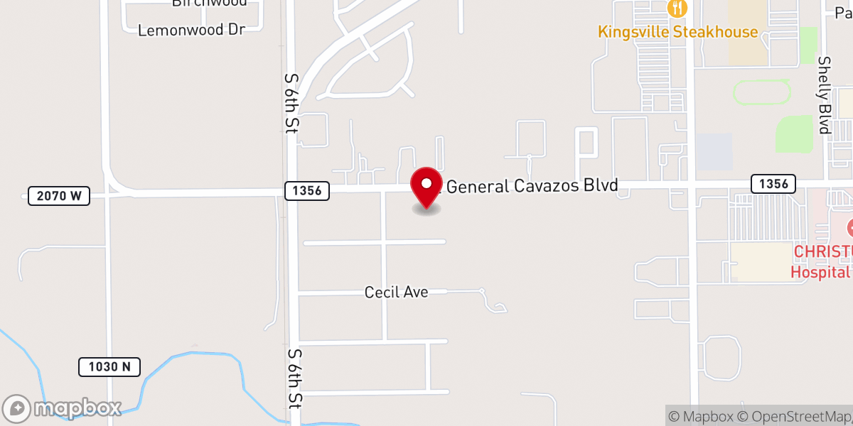 Map showing location of Retama Park Baptist Church