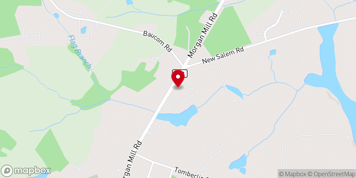 Map showing location of Emmanuel Baptist Church