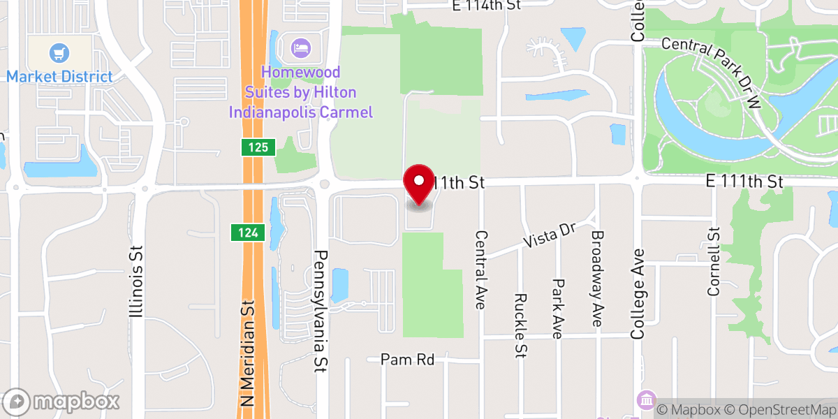 Map showing location of Pleasant Grove United Methodist