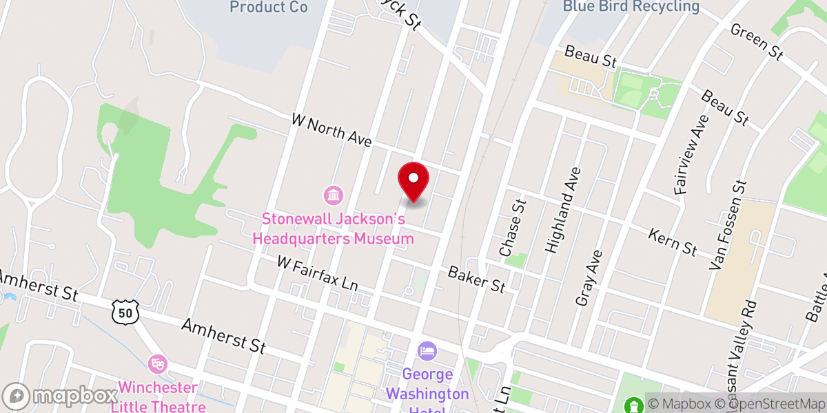 Map showing location of St Paul AME Church