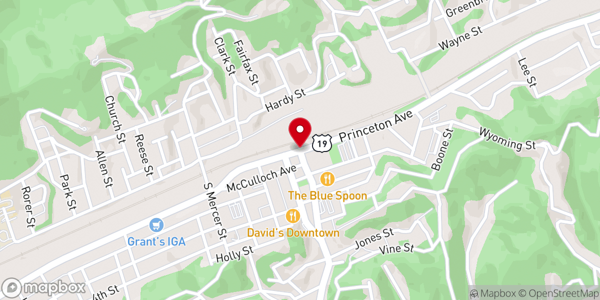 Map showing location of Southview Church