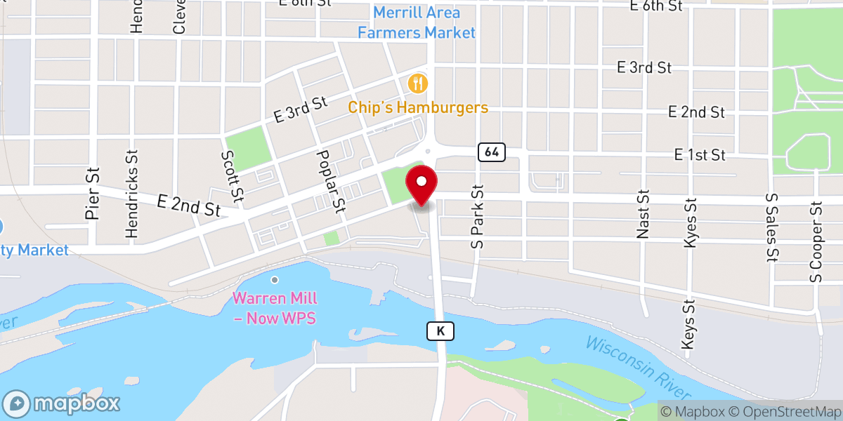 Map showing location of At.pauls church