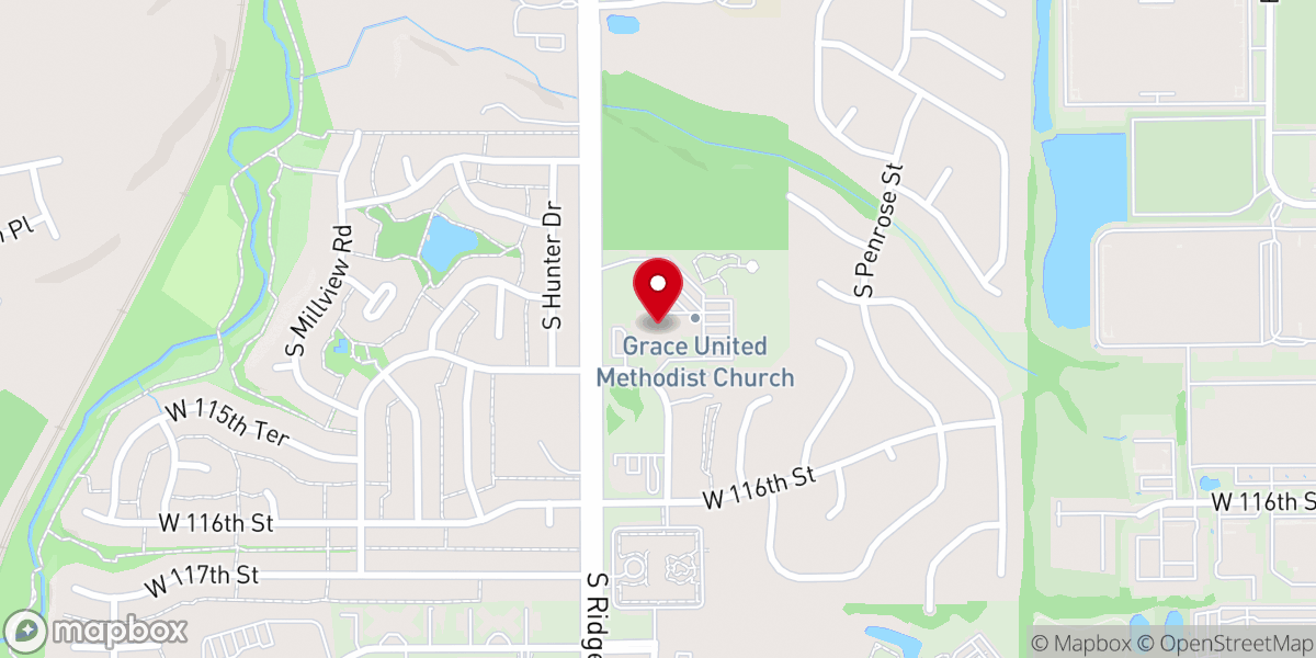 Map showing location of Common Grace Church