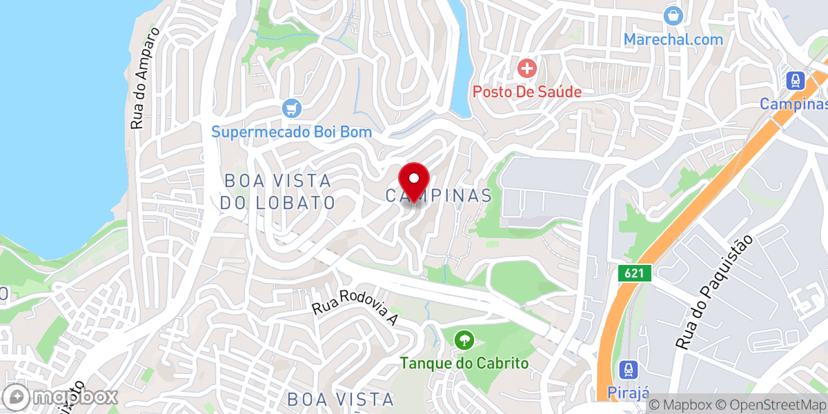 Map showing location of Igreja Pentecostal Missão em Boa Vista