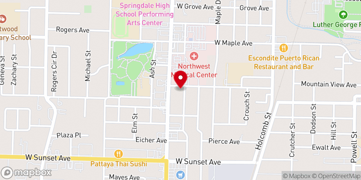 Map showing location of City Point Church