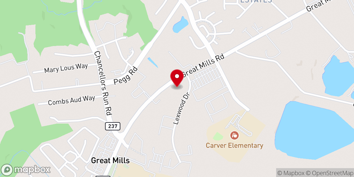 Map showing location of Christ Embassy Lexington Park