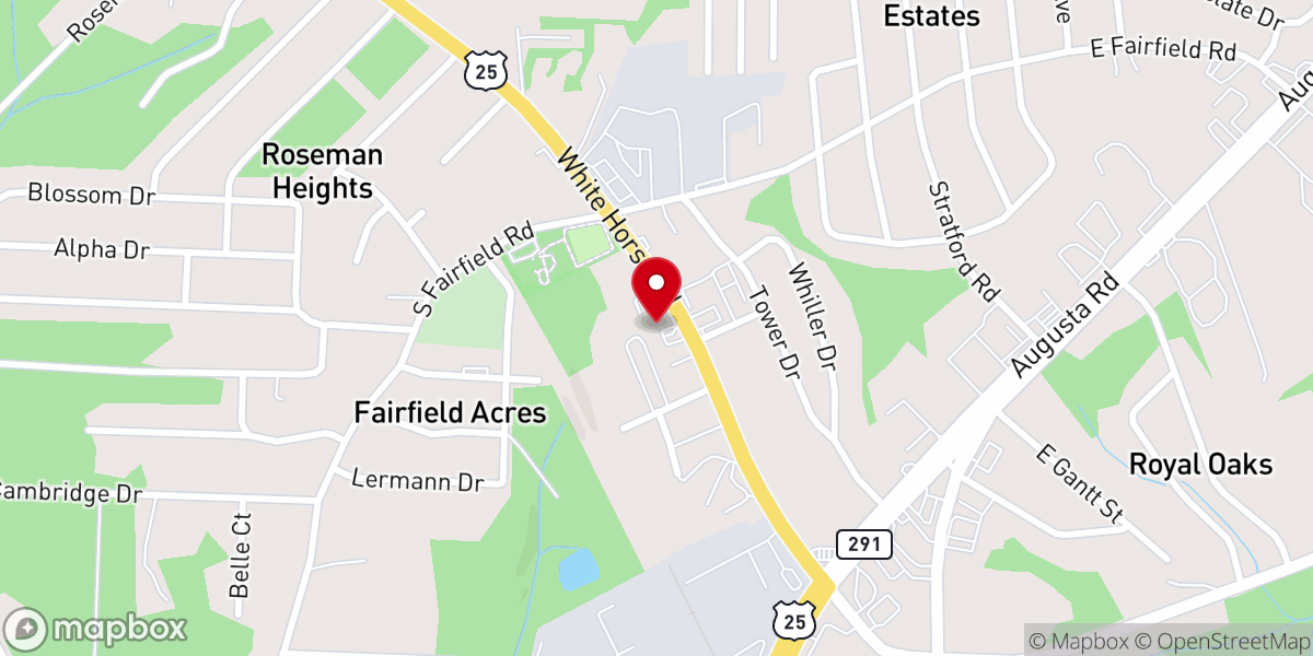 Map showing location of Mount Pleasant Missionary Baptist Church