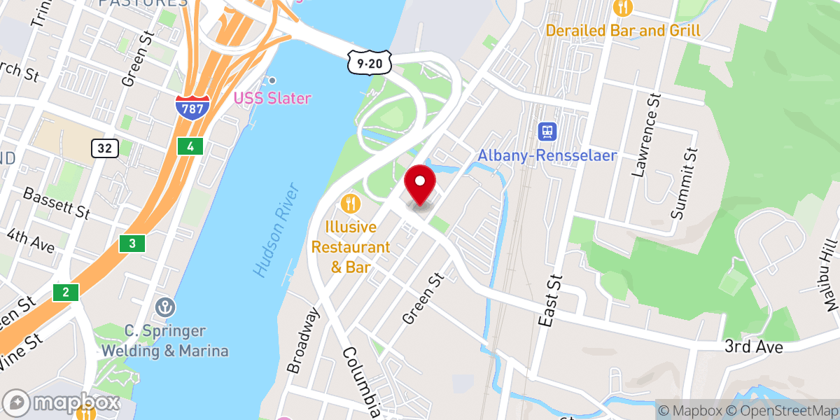 Map showing location of Faith & Love Fellowship Outreach Center