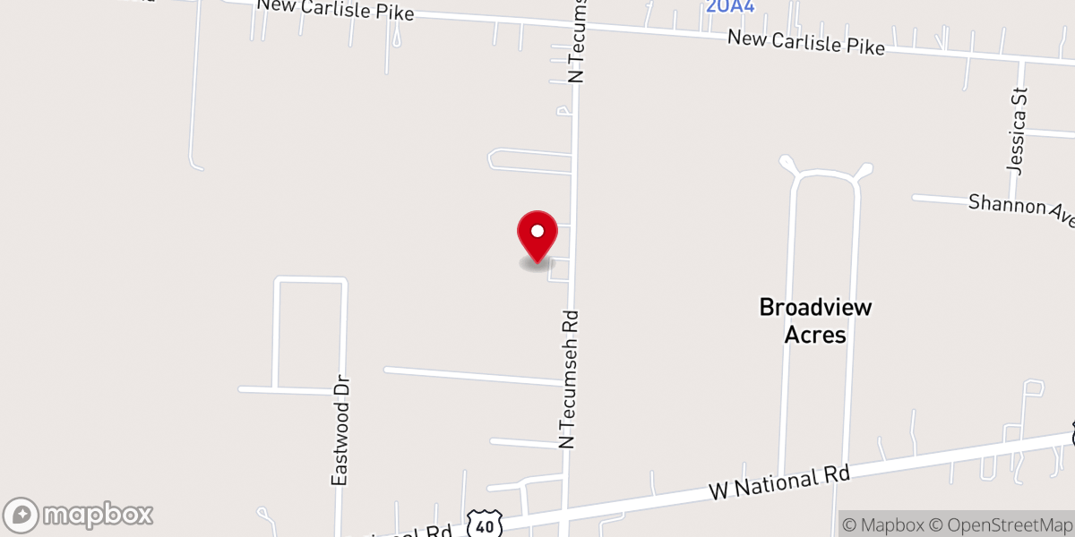 Map showing location of Heritage Fellowship Church