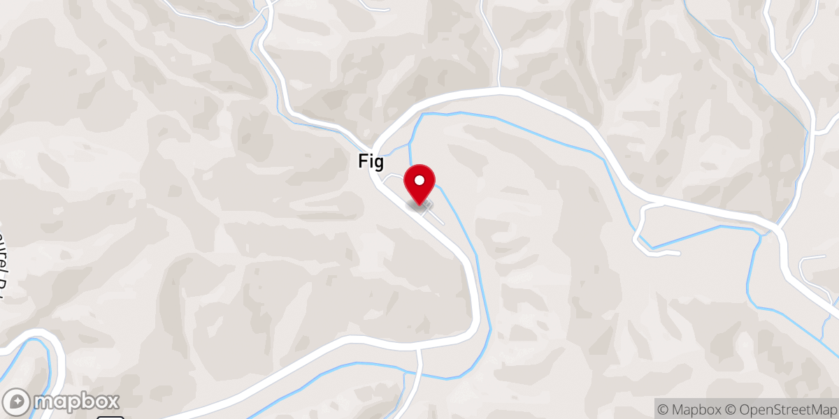 Map showing location of Riverview Baptist Church