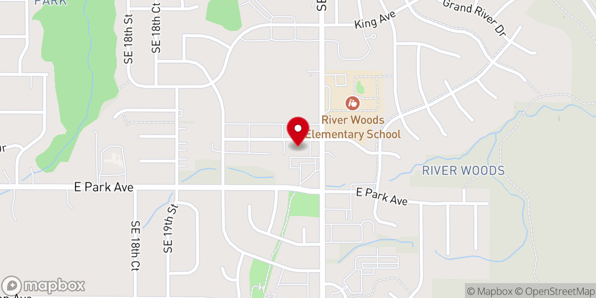 Map showing location of Living Waters Fellowship