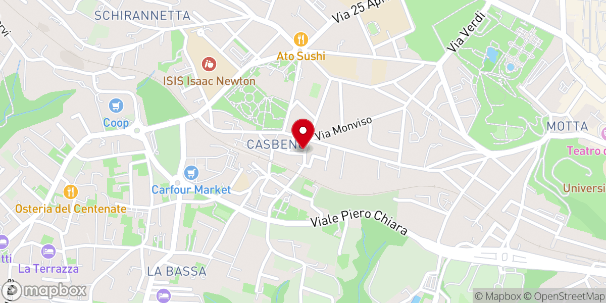 Map showing location of Cappella di San Rocco