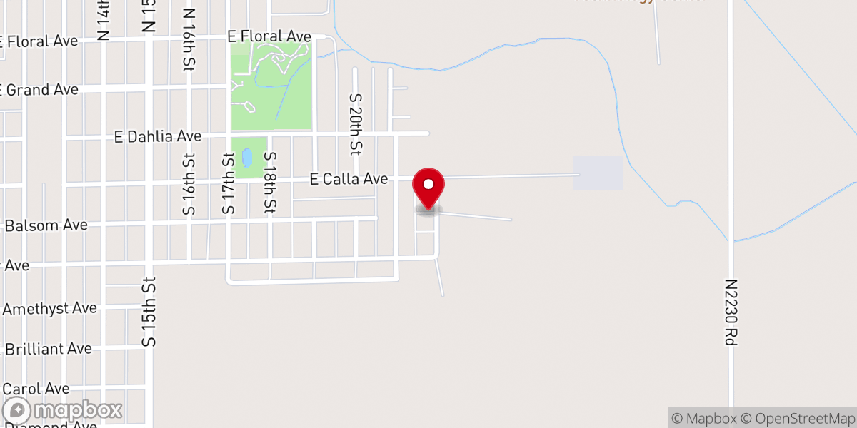 Map showing location of Tesca Baptist Church