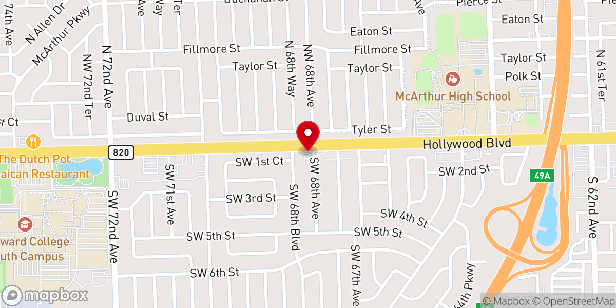 Map showing location of Boulevard Bible Chapel