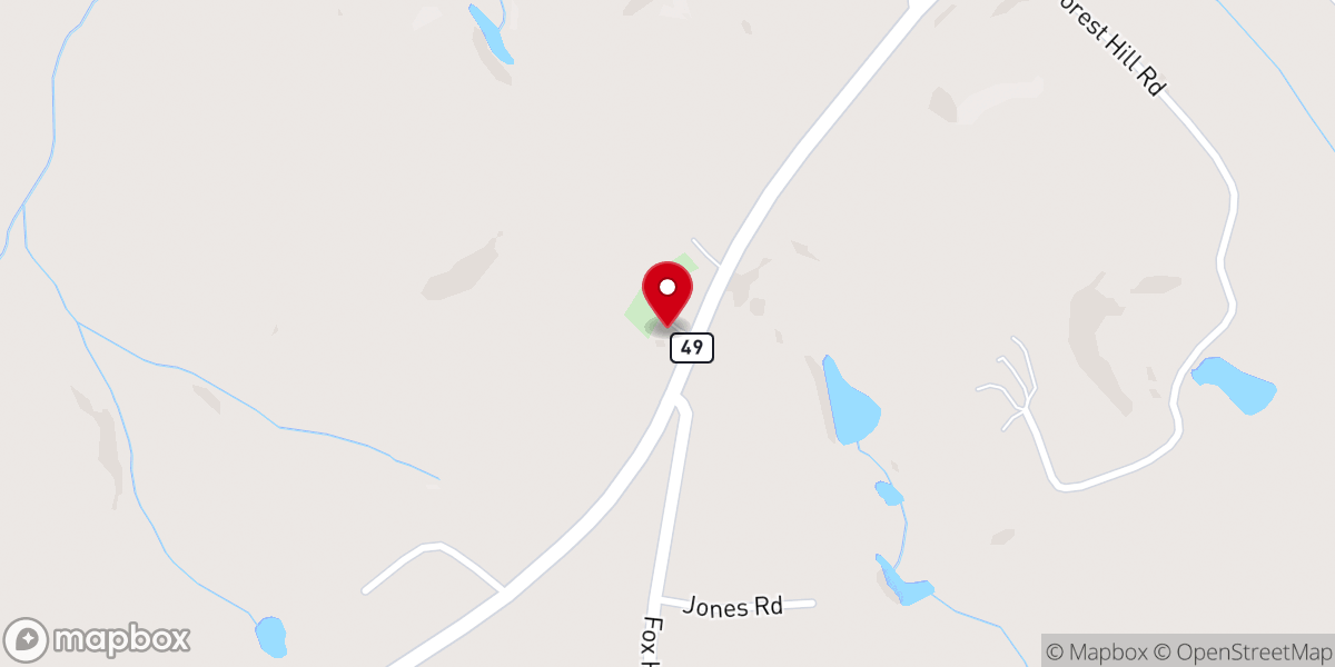 Map showing location of Mount Hope CME Church