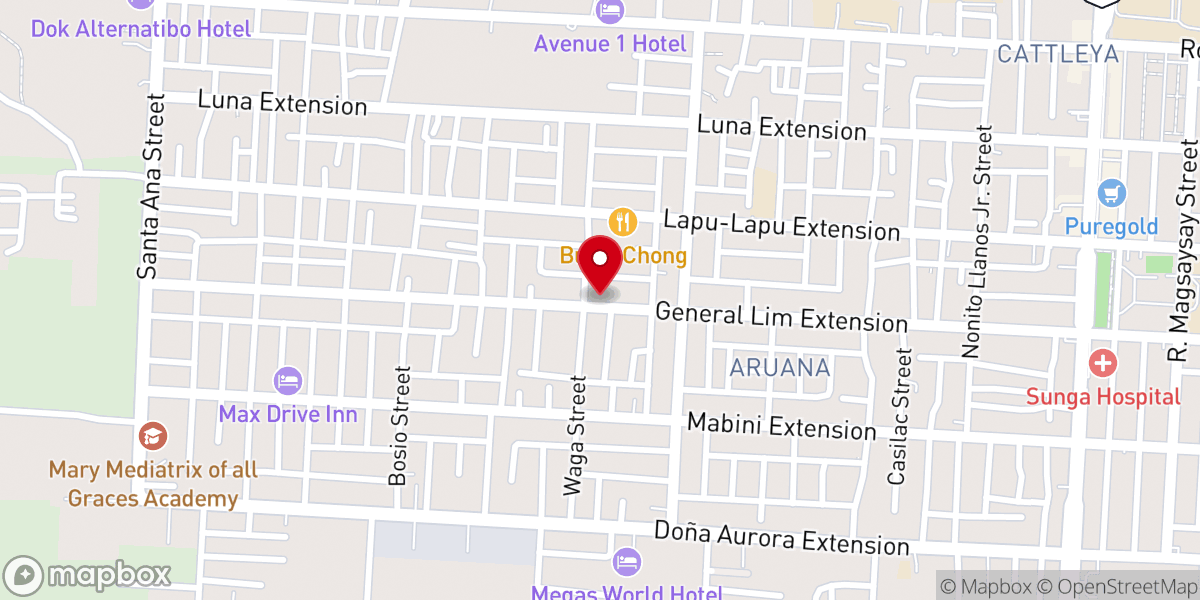 Map showing location of Camillian Sisters Balay ni Maria Domenica