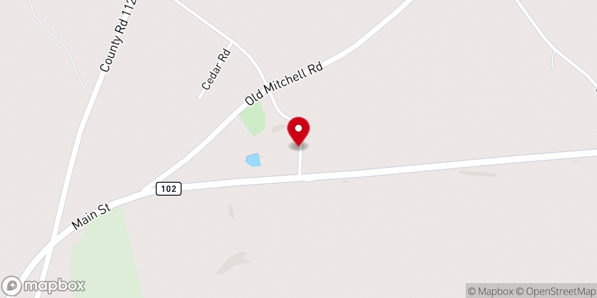 Map showing location of Full Gospel Holiness Church