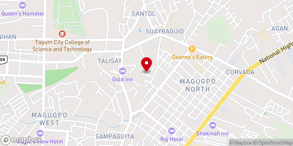 Map showing location of Pentecostal Holiness Church, Pils. Inc.